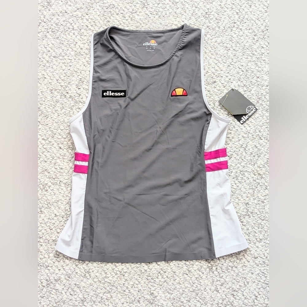 NWT Ellesse Women's (Size 10) Woodside Racerback Tank Top w/Moisture Wicking